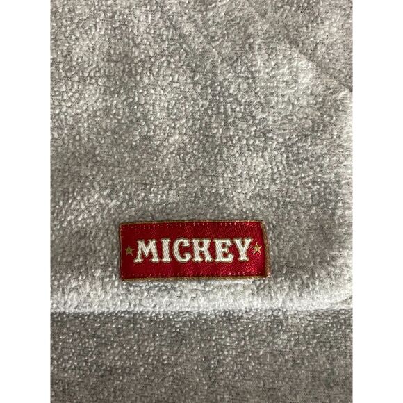 Disney Mickey Mouse Red Gray Hoodie Fleece Pullover 28 Logo Unisex L - Picture 7 of 11